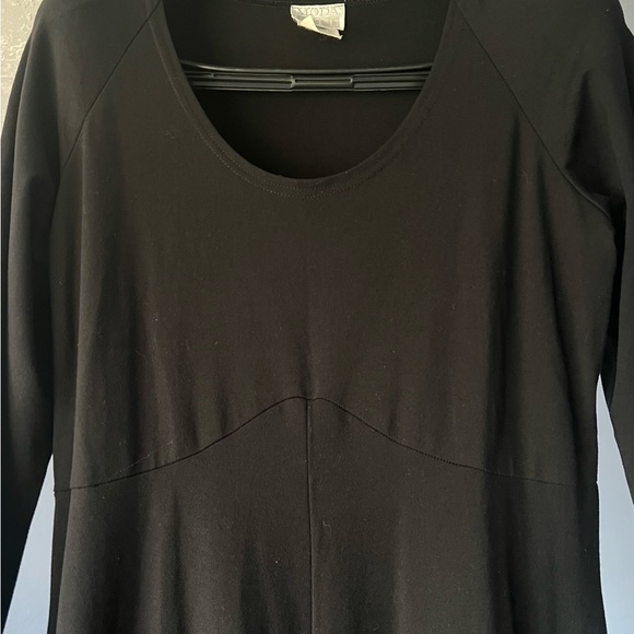 Ankle-length, stretch-knit fit and flare dress - Picture 2 of 2